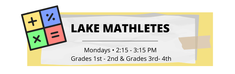 Lake Mathletes Club - Grades 1-2