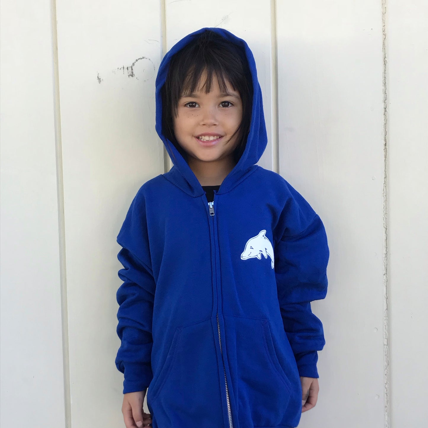 Youth Blue Zip-Up Sweatshirt Hoodie